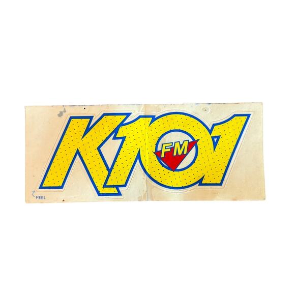 101 KLOL / K101 FM Bumper Sticker Houston Texas Radio 80s Decal - Picture 1 of 5